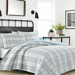 Buy 🔥 Nautica Millbrook Plaid Quilt Set Home Comforters & Quilts 👏