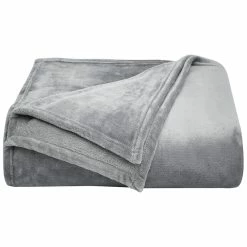 Budget 😍 Nautica Solid Ultra Soft Plush Fleece Blanket Home Blankets & Throws ⭐