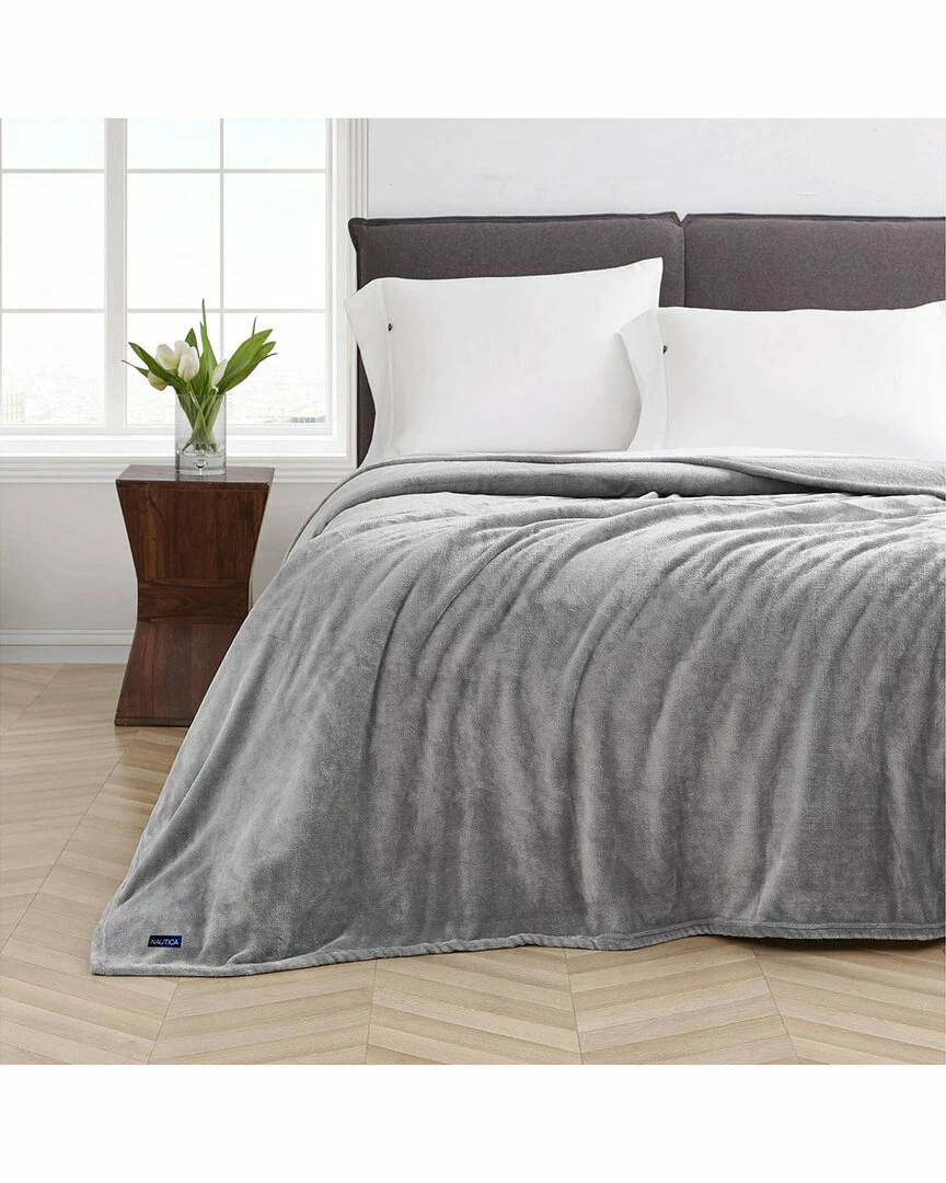 Budget ๐ Nautica Solid Ultra Soft Plush Fleece Blanket Home Blankets & Throws โญ 2 Budget ๐ Nautica Solid Ultra Soft Plush Fleece Blanket Home Blankets & Throws โญ - Image 2