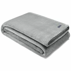 Top 10 ⌛ Nautica Ultra Soft Plush Solid Micro Flannel Reversible Throw Blanket Home Blankets & Throws ✔️