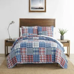New 🔔 Nautica Raeford Of Cotton Reversible Quilt Set Home Comforters & Quilts 😀