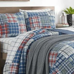 Alternative view of New 🔔 Nautica Raeford Of Cotton Reversible Quilt Set Home Comforters & Quilts 😀