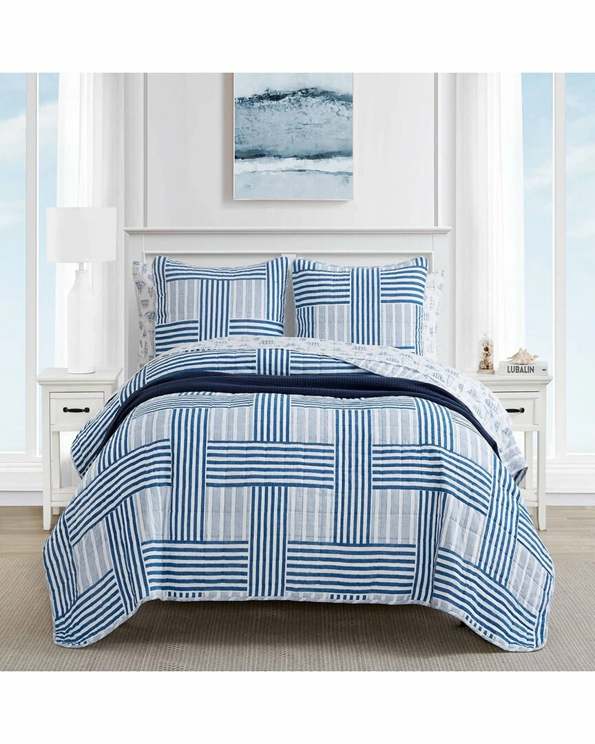 Outlet 🔥 Nautica Seighford Of Cotton Reversible Quilt Set Home Comforters & Quilts ❤️ 1 Outlet 🔥 Nautica Seighford Of Cotton Reversible Quilt Set Home Comforters & Quilts ❤️