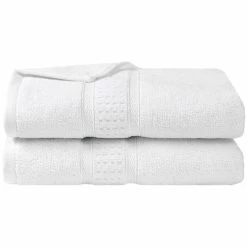 Hot Sale 😉 Nautica Oceane Cotton Terry 2pc Towel Set Home Bath Towels 🥰