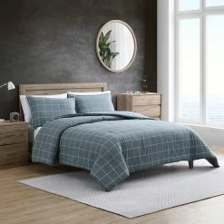 Wholesale ✨ Nautica Apley Grid 100% Cotton Flannel Comforter Home Comforters & Quilts 🛒