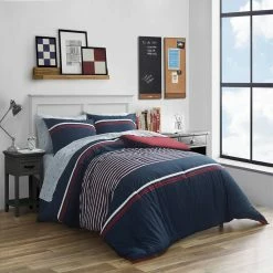 Cheap 🤩 Nautica Mineola 100% Cotton Bed Set Home Comforters & Quilts ✨