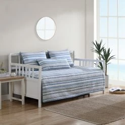 New 🔔 Nautica Jettison 100% Cotton Quilted Daybed Cover Set Home Comforters & Quilts 😉