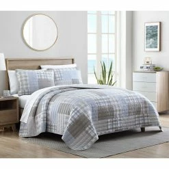 Cheapest 🥰 Nautica Clement Dark Beige Quilt/Sham Set Home Comforters & Quilts 😉