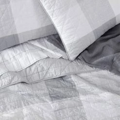 Alternative view of Discount 🔔 Nautica Boulder Plaid 3Pc Grey Quilt Set Home Comforters & Quilts 💯