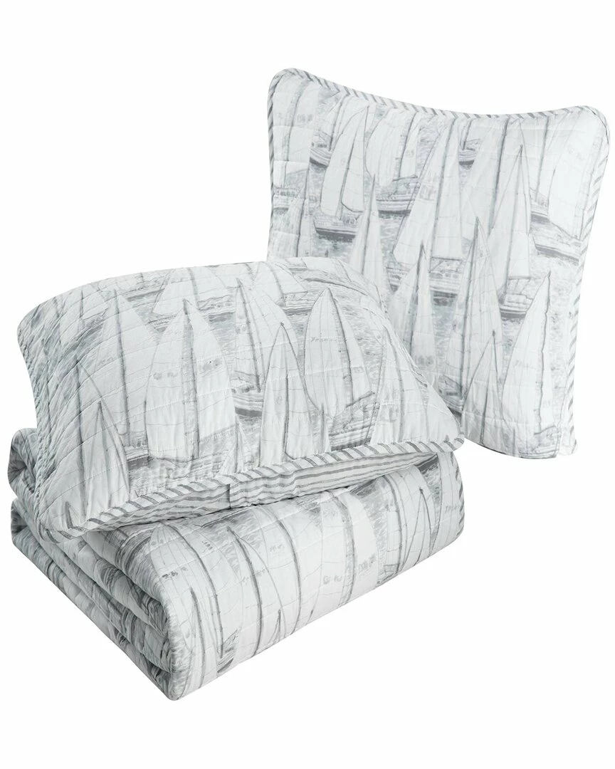 Best deal ๐ Nautica Clipper 3Pc Grey Quilt Set Home Comforters & Quilts โ 3 Best deal ๐ Nautica Clipper 3Pc Grey Quilt Set Home Comforters & Quilts โ - Image 3