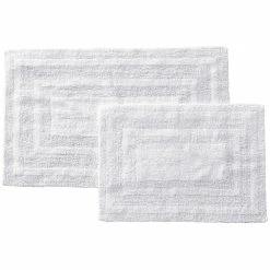 Brand new 👍 Nautica Logan 2Pc White Bath Rug Set Home Bath Mats & Curtains 🔔 -Nautica shop 3030948545 RLLZ 3