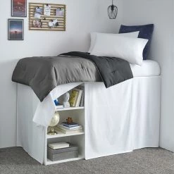 Cheap ⭐ Nautica Nautica Solid White Bed 👗 Skirt Home Sheets 🛒