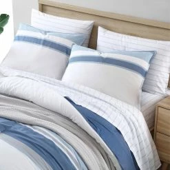 Alternative view of Hot Sale 🧨 Nautica Trimmer 3Pc Indigo Comforter Set Home Comforters & Quilts ✔️