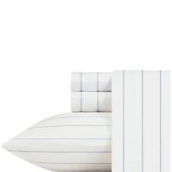 Cheapest 🥰 Nautica Skippers Island Blue Sheet Set Home Sheets 👍