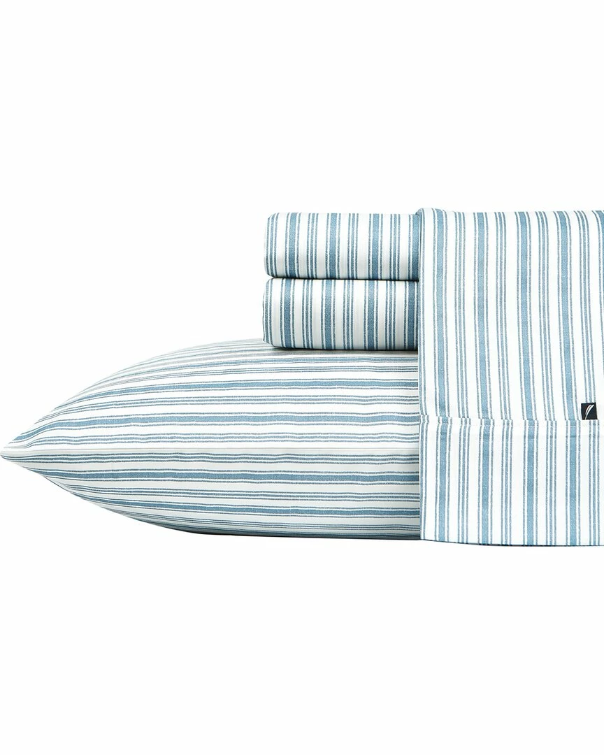 Top 10 ๐งจ Nautica Coleridge Stripe Cotton Blend 500Tc Sateen Sheet Set Home Sheets ๐ฅ 2 Top 10 ๐งจ Nautica Coleridge Stripe Cotton Blend 500Tc Sateen Sheet Set Home Sheets ๐ฅ - Image 2