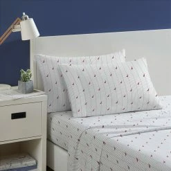 Buy 💯 Nautica Audley Stripe Cotton Percale Sheet Set Home Sheets 🛒
