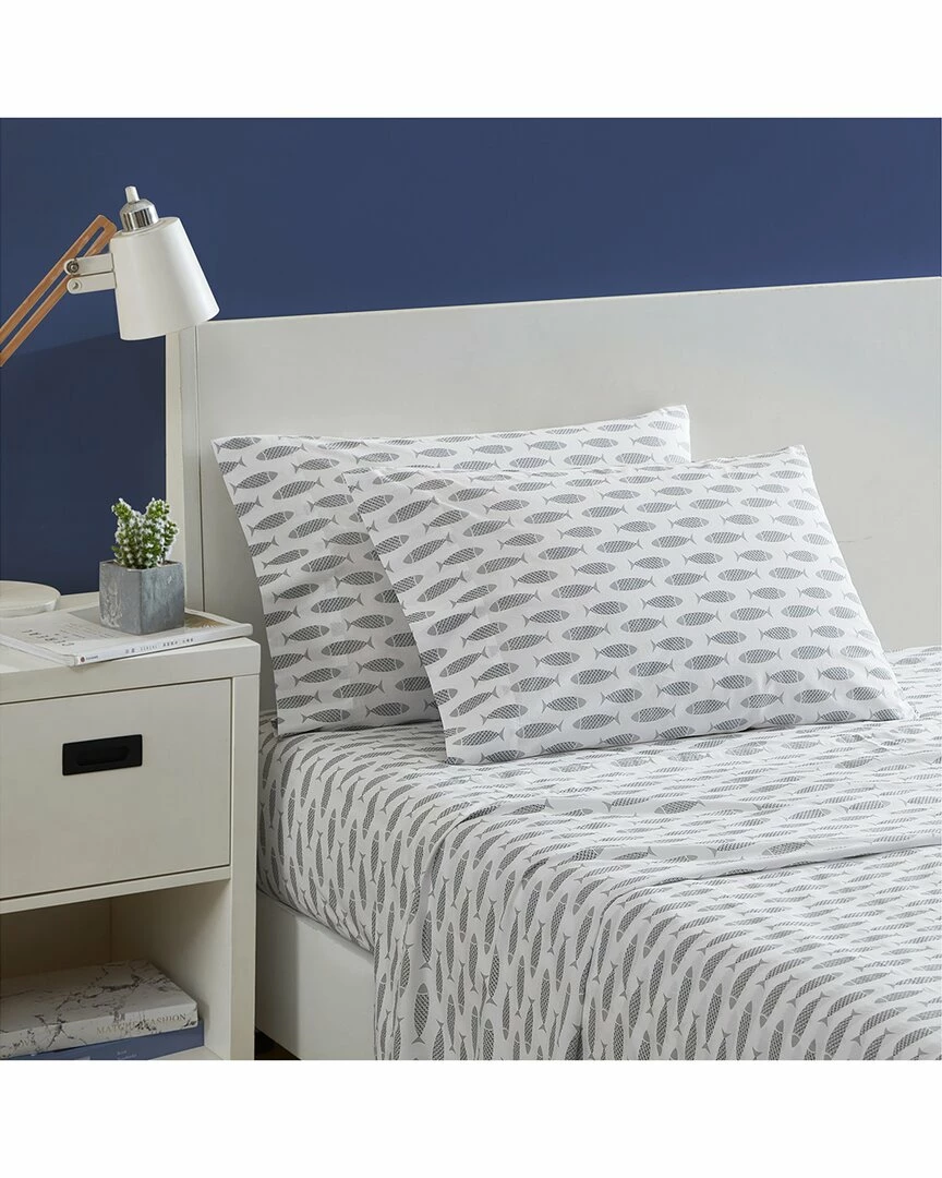 Best deal ๐ Nautica Woodblock Fish Cotton Percale Sheet Set Home Sheets โค๏ธ 1 Best deal ๐ Nautica Woodblock Fish Cotton Percale Sheet Set Home Sheets โค๏ธ