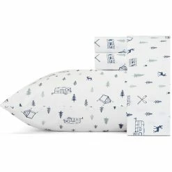 Hot Sale 👏 Nautica Campout 3Pc Blue Sheet Set Home Sheets 🛒