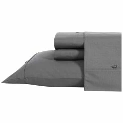 Cheapest 😉 Nautica Nautica T200 Solid 4Pc Grey Sheet Set Home Sheets 😀