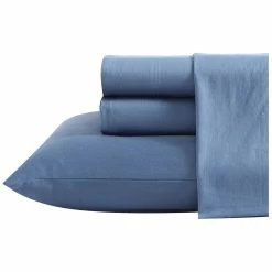 Best deal ✨ Nautica Oceane Solid 4Pc Ensign Blue Sheet Set Home Sheets ⭐