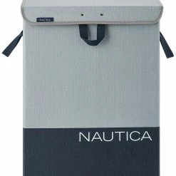 Flash Sale 👏 Nautica Folded Hamper With Lid Home Laundry ⭐