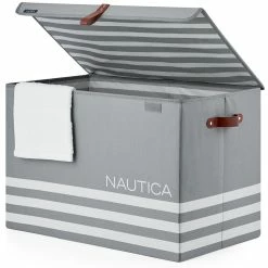 Alternative view of Hot Sale 🤩 Nautica Folded Large Storage Trunk With Lid Home Organization 🛒