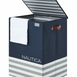 Alternative view of Cheapest 😉 Nautica Folded Hamper With Lid Home Laundry ✔️