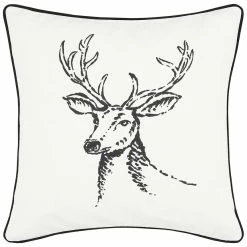 Coupon 🥰 Nautica Winter Morning Stag Throw Pillow Home Decorative Pillows 😀